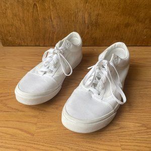 White Old Skool Canvas Vans